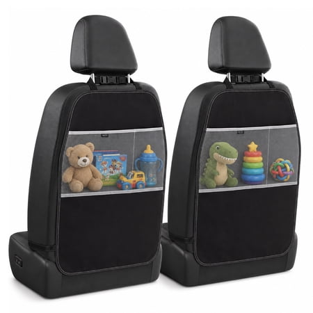 Graco Auto Back Seat Protectors for Kids, Large Car Seat Protector with Universal Fit, 2-pack