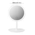 thumbnail image 3 of stanreset LED Light up Makeup Mirror Dress Room Adjustable USB Rechargeable Tabletop Personal Cosmetic Mirrors Home Supplies White Type 3, 3 of 6