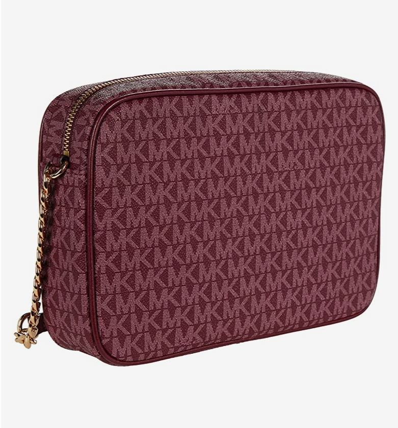 Michael Kors Jet Set Large East/West Crossbody Dark Berry One Size ...