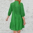 thumbnail image 6 of adviicd Dresses for Women Women Full Sleeved Vintage Long Dress Kleid Maxi Dresses (Green,XXL), 6 of 6