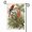 C, variant on XaaKee, Garden Flags, Jungle Macaws Naturalist Sketch II Garden Flag, Double-sided High-quality White Linen, Small Garden Flags, 12x18Inch