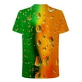 thumbnail image 4 of Lilgiuy Shirts for Men Graphic Tees, Men's Summer Novelty 3D Beer Bubbles Printed Short Sleeve Oversized T-Shirt Tops Shirts and Blouses Holiday Gifts(Orange,XL), 4 of 5