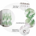 thumbnail image 5 of 54x78 Inch Shower Curtain Decorative Green Forest Bathtub Bath Curtains Fabric Waterproof Bathroom Decor Contemporary Silhouette Abstract Art Small Stall Shower Curtain Set with 12 Hooks, 5 of 6