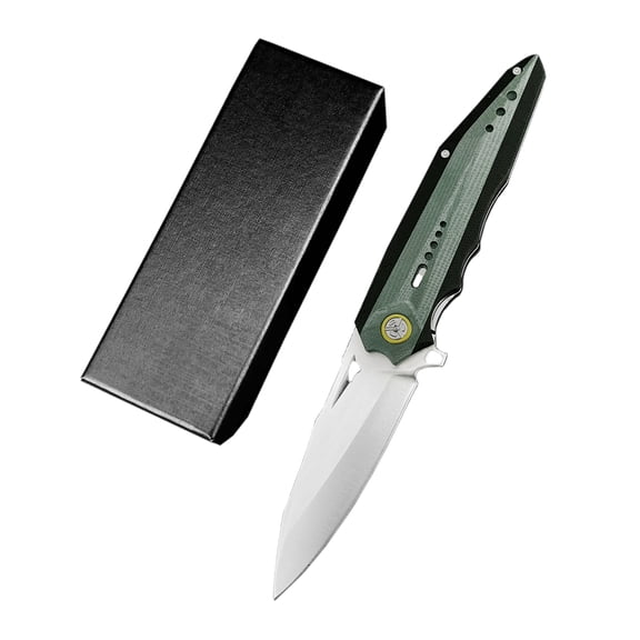 Home Lightweight EDC Utility Knife 8Cr13MoV Stainless Steel   G10 Handle Unboxing & Fruit Peeling Helper