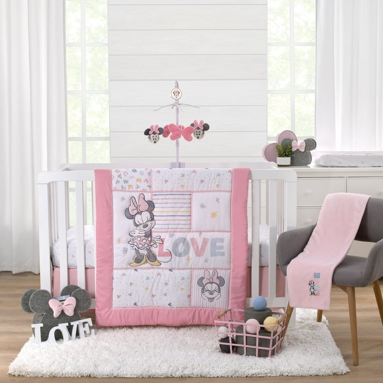 Minnie mouse crib store set walmart