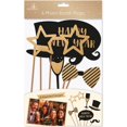 thumbnail image 1 of Christmas Shop - Accesorios para Fotomatón Año Nuevo - Pack de 6 (Dorado, Negro), 1 of 1