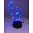 thumbnail image 2 of YSITIAN 3D Unicorn Night Light for Kid Bedside Hologram Lamp 7 Colors Changing Birthday/Children's Day Gifts for Girl, Boy E1116-117, 2 of 6