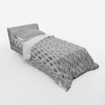 thumbnail image 2 of Ambesonne Leaves Bedding Set 3 Pcs, Greyscale Foliage Abstract, Twin XL, Grey and Pale Grey, 2 of 2