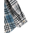 thumbnail image 7 of Zaful Classic Plaid Shirt for Men Plaid Print Flannel Shirt Blue XL, 7 of 7