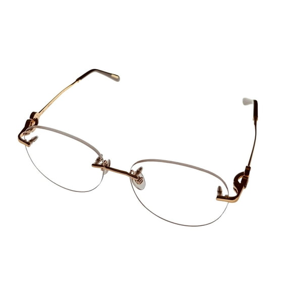 Chopard Women's Eyewear Frame Rimless Round 23 Gold Plate Metal VCH053S 08FC 53mm
