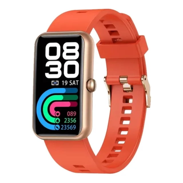Smart watch Reloj Inteligente Fralugio Ml4 Full Touch De Lujo Rojo- naranja Fralugio Sport