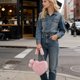 thumbnail image 5 of Bolso bandolera de piel sintética con forma de corazón para mujer | Lindo bolso de hombro mullido con correa de cadena | Bolso de mano suave y afelpado para uso diario, 5 of 6