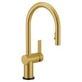thumbnail image 2 of Moen 7622 Cia 1.5 GPM Single Hole Pull Down Kitchen Faucet - Gold, 2 of 11
