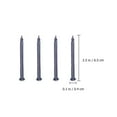 thumbnail image 2 of NICEXMAS 50Pcs Point Tip Steel Nails Black Plated for Fixing Concrete and Steel Applications, 2 of 7