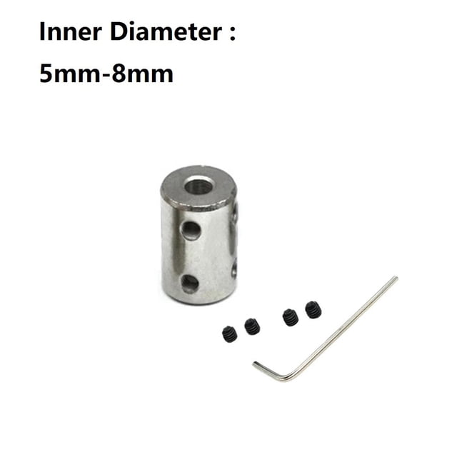 1set 4mm/5mm/6mm/8mm/10mm Rigid Shaft Coupling Motor Connector Sleeve #45 Steel