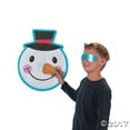 thumbnail image 2 of Pin The Nose on The Snowman Christmas Holiday Party Game with Blindfold & Instructions, 2 of 2