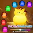 thumbnail image 3 of Unicorn Night Light for Kids, 8 Color Changing Baby Night Light with RemoteTimer, Rechargeable Animal Toddler Night Lamp (Unicorn), 3 of 4