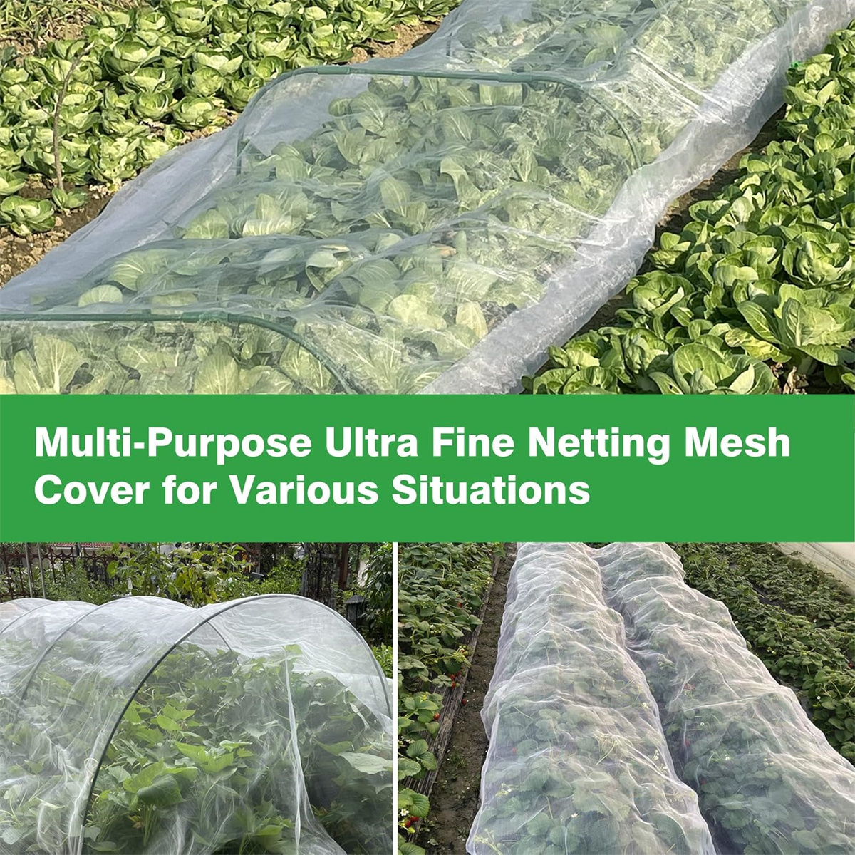 1pack Garden Vegetables Protection Mesh,Netting Plant Covers,Yahome Garden Mesh Netting,Barrier Covers for Plant Vegetables