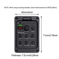 thumbnail image 4 of Guitar Preamp EQ Tuner Piezo Pickup Beat Guitar Parts Accessories With LED Display And Phase Switch, Sonicore Pickups For Bass, Midrange And Treble Control Knobs, 4 of 8