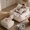 White, variant on Eyisean 41.7" Corduroy Oversized Bean Bag Chair with Ottoman & Side Pocket, Comfy Reading Nook Lounge Chair with Armrests & Back Handle, Lazy Beanbag Floor Sofa for Living Room, No Assembly Required