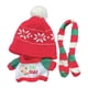 thumbnail image 3 of Suéter de Navidad para muñecas de moda, 3 uds., con sombrero, bufanda, accesorios de disfraz, ropa hecha a mano para muñecas de 8 pulgadas, 3 of 9