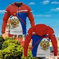 thumbnail image 3 of Sudadera con capucha con estampado 3D del ejército ruso y emblema nacional de Rusia para hombre, chándal deportivo informal, 3 of 5