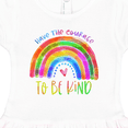 thumbnail image 3 of Inktastic Have the Courage to Be Kind Watercolor Rainbow Girls Toddler Dress, 3 of 4