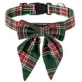thumbnail image 2 of Christmas Dog Collar with Bow, Adjustable Cotton Red Plaid Bowtie Dog Christmas Collars for Small Medium Large Dogs Pets, 2 of 7