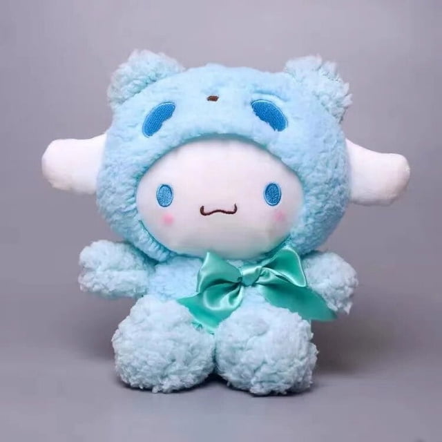 Sanrio-juguetes de Anime Sanriod Kawaii Kuromi Cinnamorol, animales de peluche suaves, muñeca de peluche, almohada, regalos para niños, 25Cm