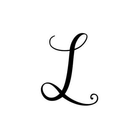 Precision Metal Art INITIAL-L-30BLK 30 in. Initial Monogram Letter L ...