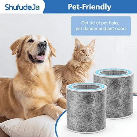

ZSTCDQ High Efficiency 2 Pack Replacement True HEPA Filters Compatible with Shark HP102 & Shark HC452 - Effectively Removes 99.97% of Allergens and Particles - Compare to Part Numbers HE1