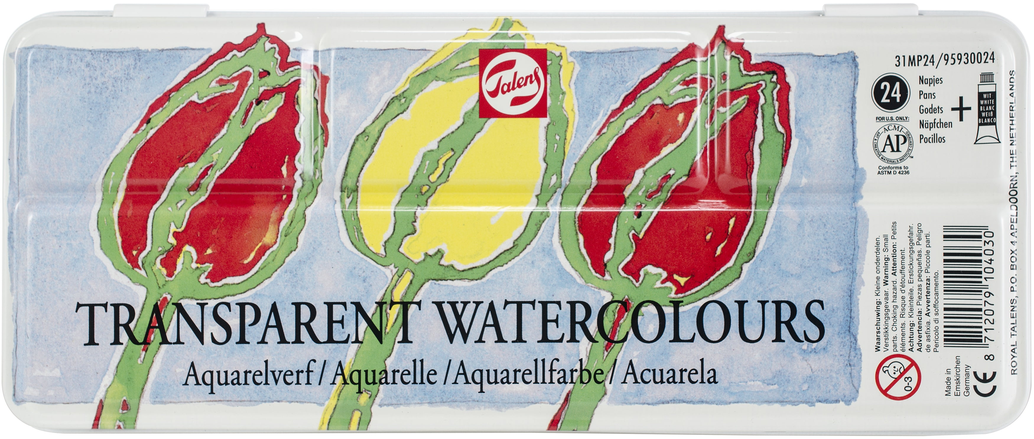 Talens Watercolour Set 24/Pkg-