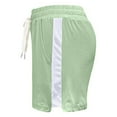 thumbnail image 3 of BLTIBY Womens Shorts Casual Summer Elastic Waist Drawstring Comfy Casual Fashion Loose Wide Leg Beach Shorts Lightweight Short Pants with Pockets 2024 Green M, 3 of 7