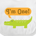 thumbnail image 4 of Inktastic 1st Birthday Alligator Jungle Boys or Girls Baby Bib, 4 of 4
