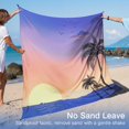 thumbnail image 3 of Manta de playa Rhino Valley, 215 x 245 cm, resistente a la arena, color morado con puesta de sol, 3 of 8