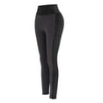 thumbnail image 2 of Women's High Waist Slimming Booty Leggings Yoga Pants Slimming Tight Pants Fitness Running Hip Pants With Pocket, 2 of 5
