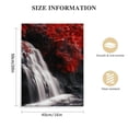thumbnail image 2 of JRXY Waterfall - Wall Art Black White Red Landscape Canvas Wall Art,Red Trees Forest Picture Prints for Home-office - canvas art wall art for living room 16x20 in, 2 of 5