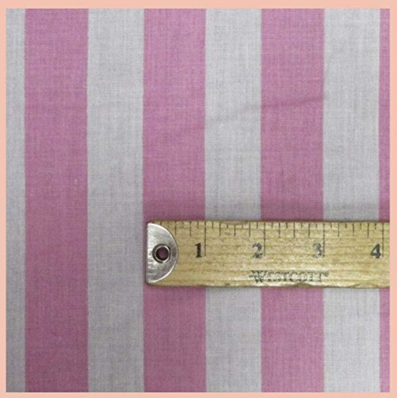 Striped 1 Inch Poly Cotton Fabric by the 5, 10, 15 and 20 Yard
