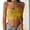 Yellow, variant on WTXUE Camisole Tops Sleeveless Tops for Women Fashion Women Sleeveless Vest Ladies Solid Camis Slim Short Tank Tops Bandeau Tops Camisole Tops for Women Built In Bra Crop Tank Tops for Women Black L