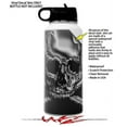 thumbnail image 2 of Skin Wrap Decal compatible with Hydro Flask Wide Mouth Bottle 32oz Chrome Skull on Black (BOTTLE NOT INCLUDED), 2 of 3