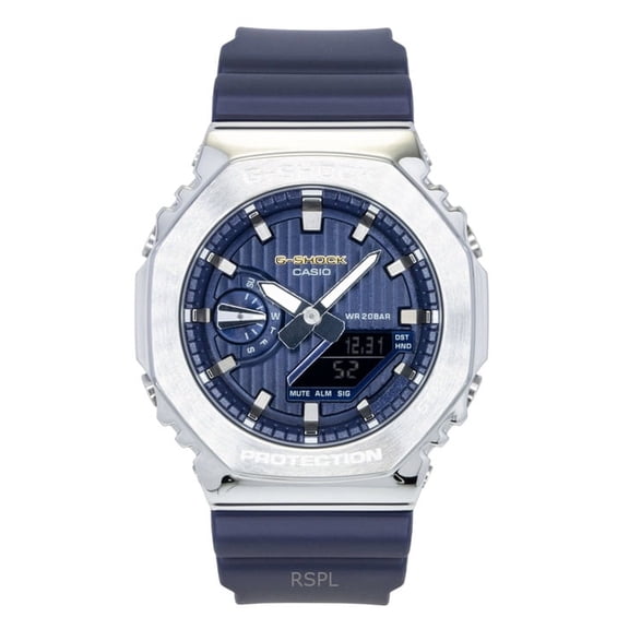 Casio G-Shock G-Steel Analog Digital Limited Edition Blue Dial Quartz GM-2110SH-2A 200M Men's Watch