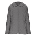 thumbnail image 4 of Women's Quilted Barn Jacket 2026 Trendy Lightweight Puffy Zip Up Bomber Coat Warm Winter Outwear with Pocket, 4 of 6