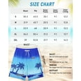 thumbnail image 4 of Justay Story Mens Swim Trunks 9" with 2 in 1 Compression Breathable Liner Zipper Pockets Quick Dry Swim Bathing Suit Summer Beach Hawaiian Shorts, Size S-2XL, 4 of 6