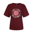 thumbnail image 4 of Xmyrz Volleyball Shirts For Women Volleyball Graphic Game Day Team Tee Tops Casual Loose Short Sleeve Crewneck Summer Shirts, 4 of 4