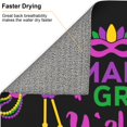 thumbnail image 6 of Naloa Mardi Gras with Flamingo Dish Drying Mat for Kitchen Counter, Heat Resistant Drainer Mats, Absorbent Draining Mat,Dish Rack Pad,16"x18", 6 of 8