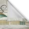 thumbnail image 5 of Ambesonne Farmhouse Valance Pack of 2, Vintage Home Bird Leaves, 54"X12", Pale Teal Pale Khaki Grey, 5 of 5