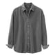 thumbnail image 5 of pstuiky Camisas casuales de manga larga para hombre, Camisa informal de pana de color liso con cuello abotonado y manga larga para hombre top de hombre xl, 5 of 7