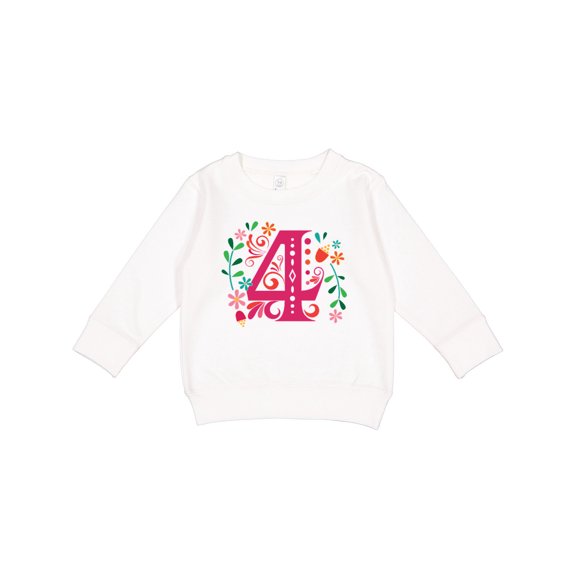 Inktastic 4th Birthday Party Photo Number 4 Toddler Sweatshirt