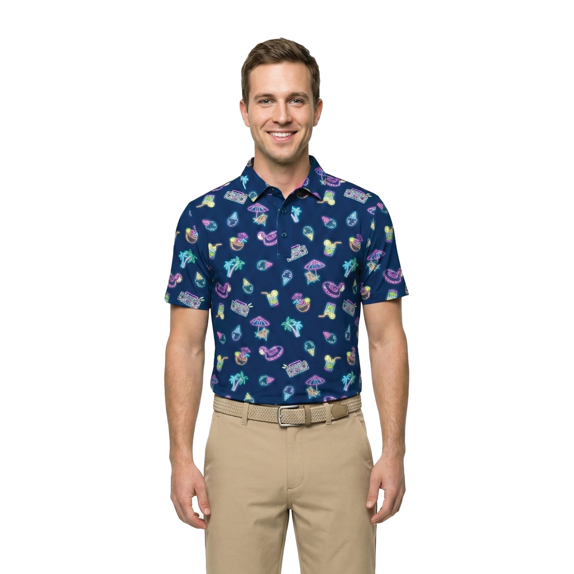 Birdie Bound Men' s & Big and Tall Golf Polo Shirts, Sizes XS-4XLT