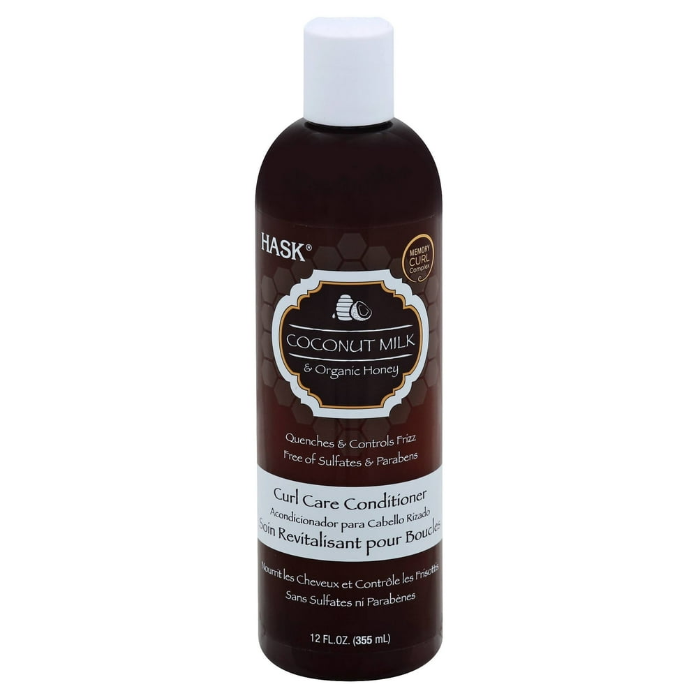 Hask Conditioner, Curl Care, Coconut Milk & Organic Honey 12 Oz